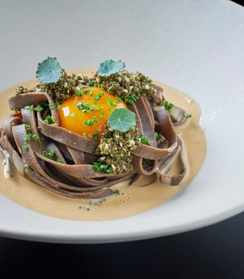 Acorn - Acorn Tagliatelle / Kombu sauce / Tonburi / Chives